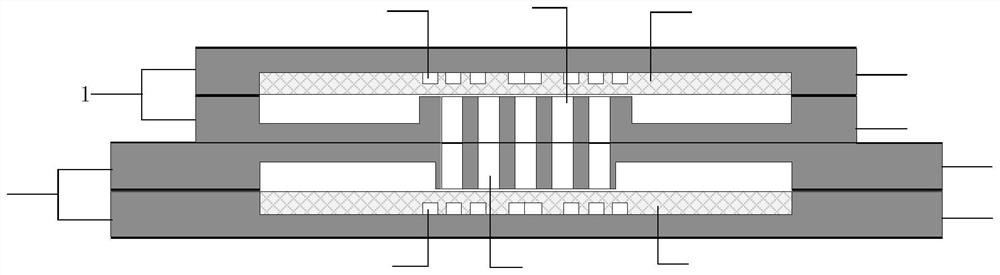 Microwave differential sensor based on substrate integrated waveguide reentrant resonant cavity and microfluidic technology