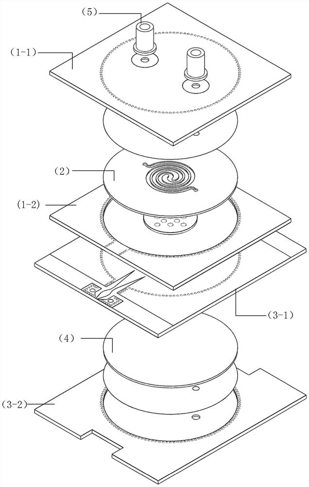 Microwave differential sensor based on substrate integrated waveguide reentrant resonant cavity and microfluidic technology