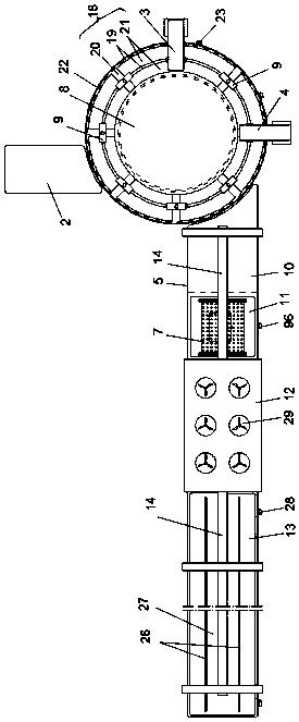 Cleaning and soaking device for crayfish processing