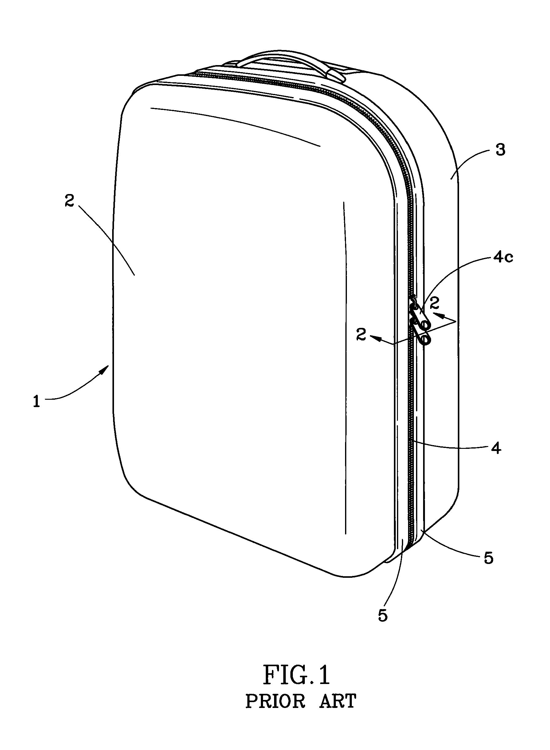 Zipper for luggage and luggage using the same