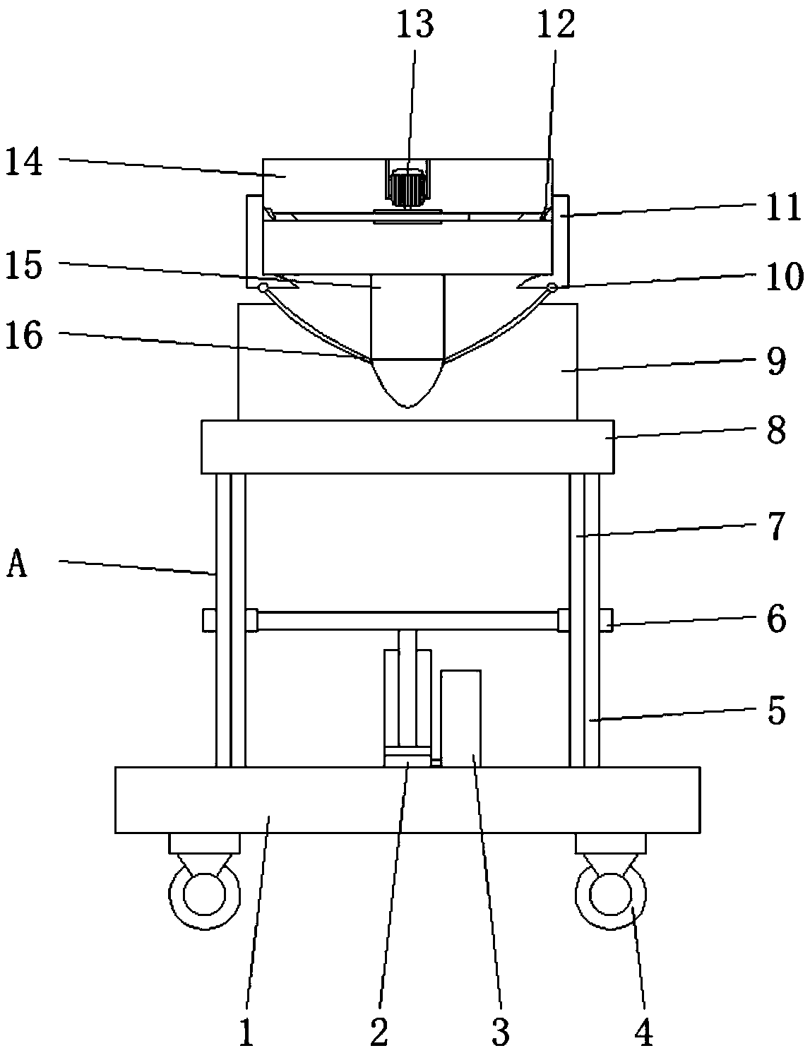 Vehicle chassis fastener for vehicle moving platform