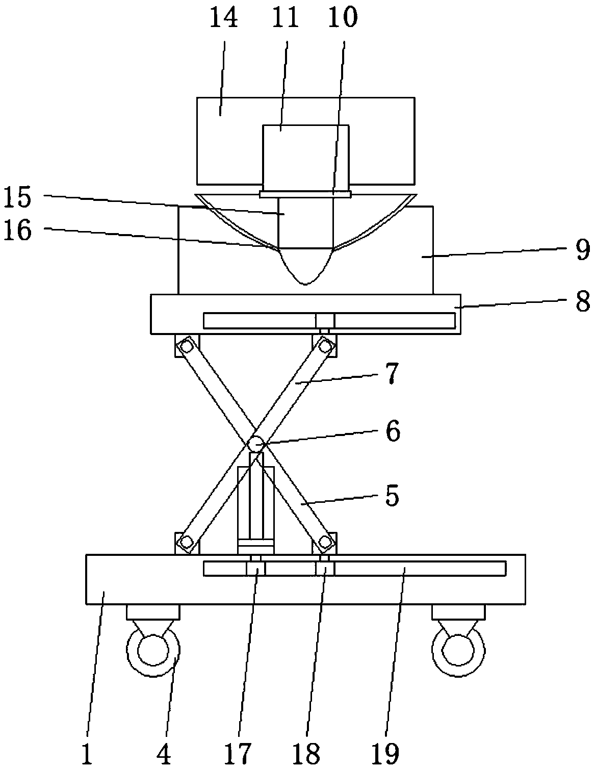 Vehicle chassis fastener for vehicle moving platform