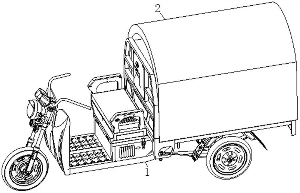 An electric tricycle for transportation