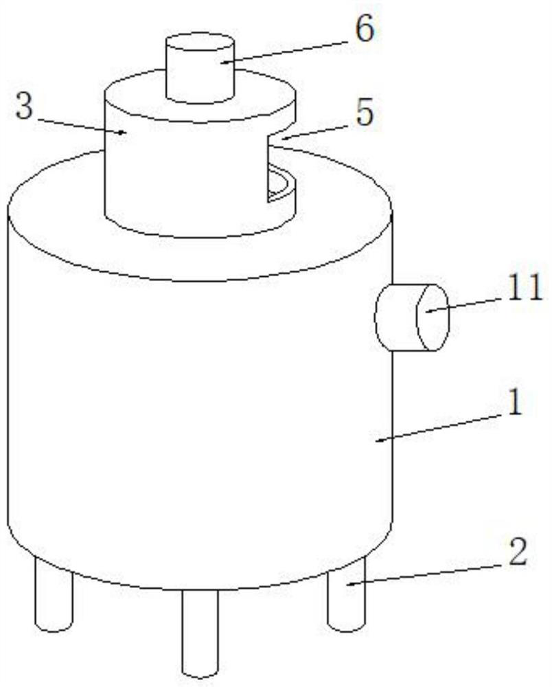 Cosmetic processing and stirring equipment based on bubble-overflowing prevention technology