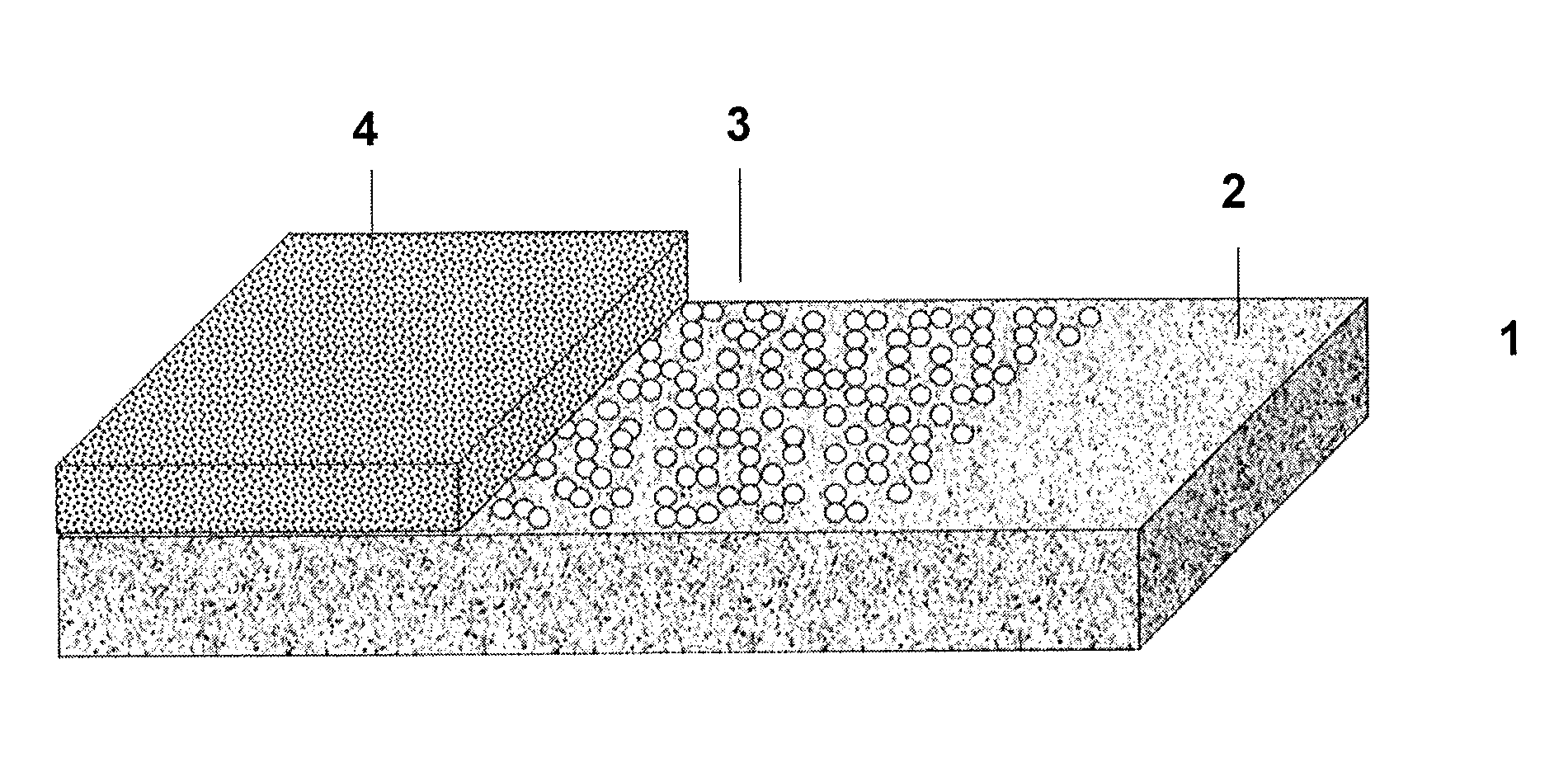 Simple application of an adhesive material to a substrate with excellent adhesion to asphalt