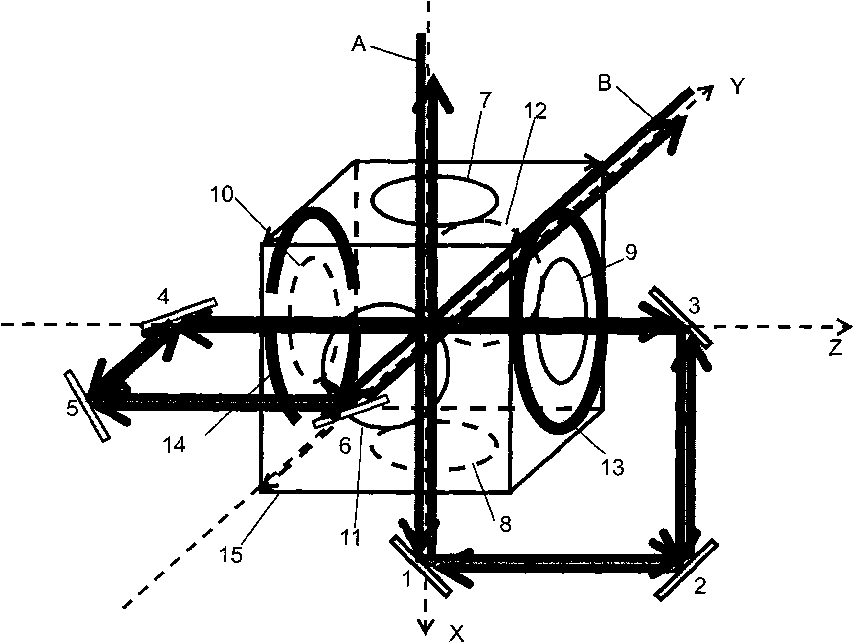 Foldable dual-beam magnetic light trap system