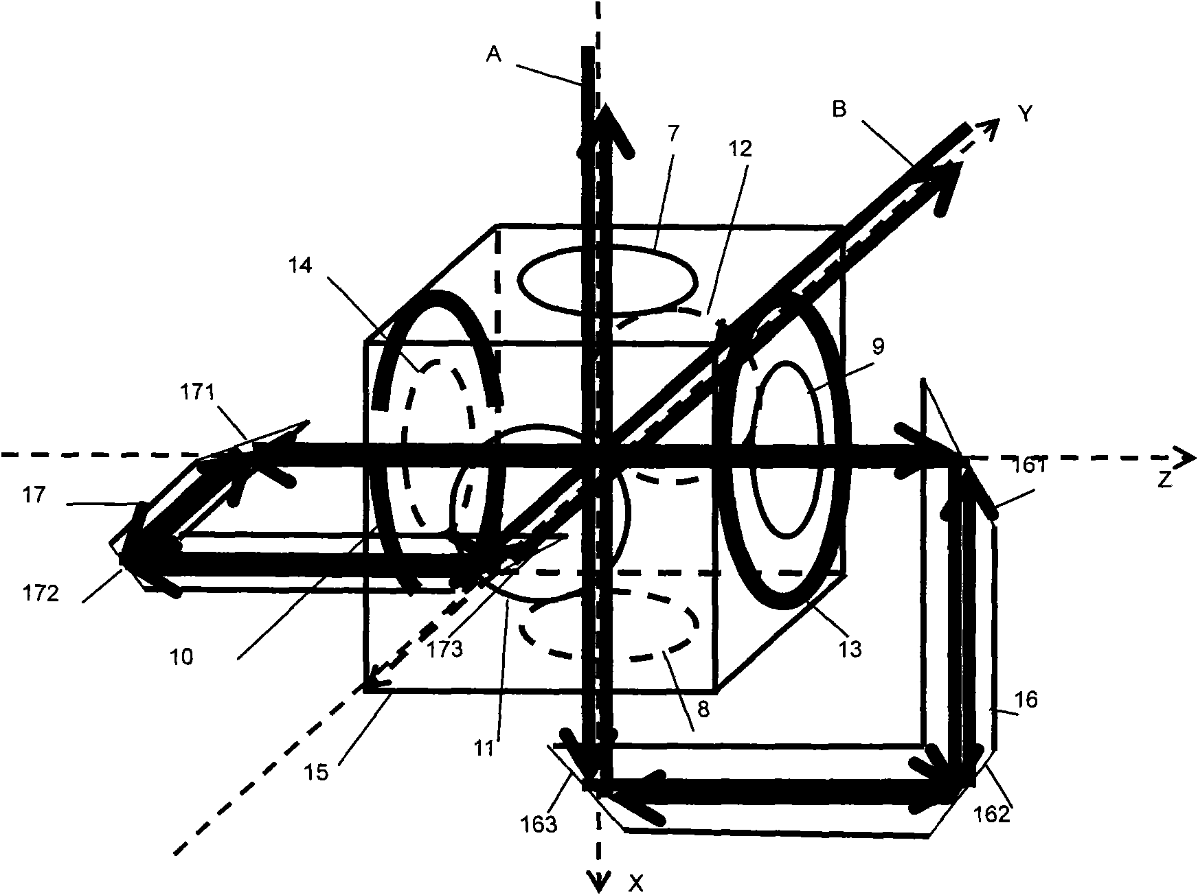 Foldable dual-beam magnetic light trap system