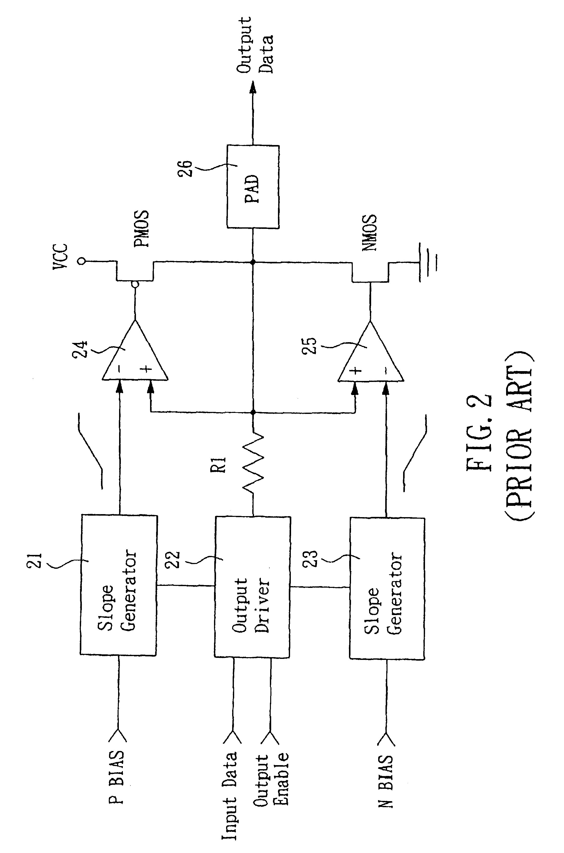 Output circuit for adjusting output voltage slew rate