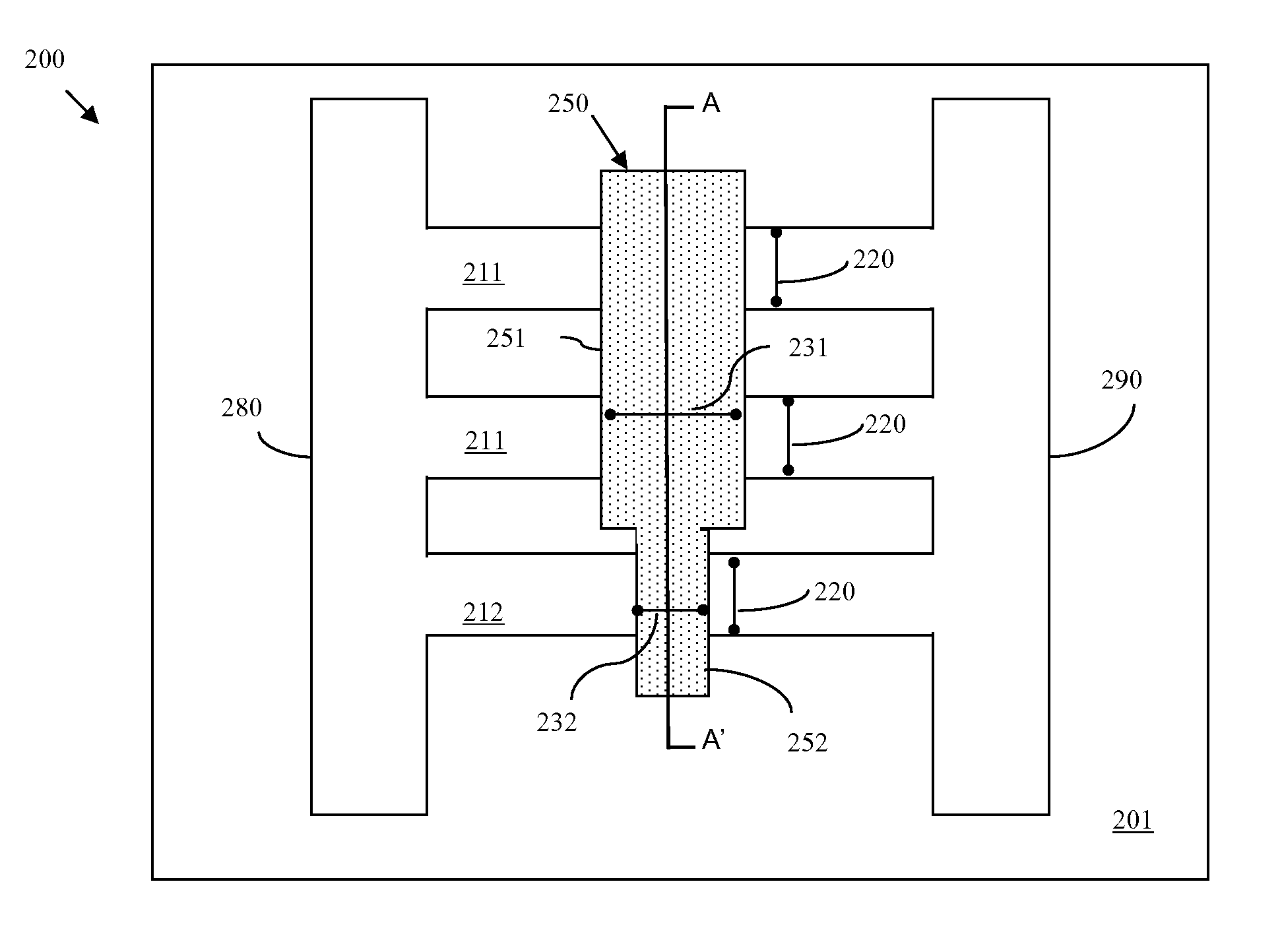 Multi-fin multi-gate field effect transistor with tailored drive current