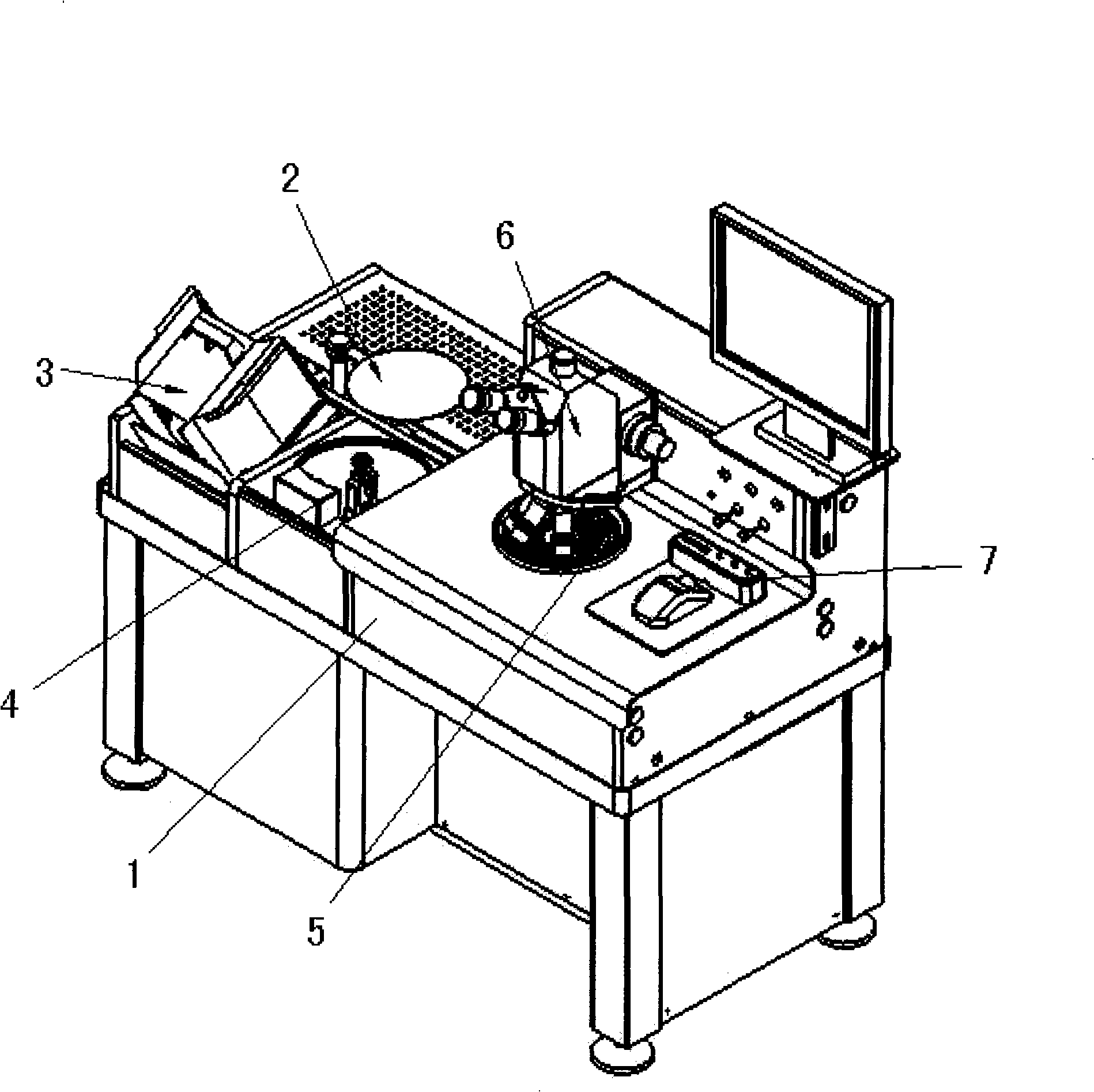 Automatic control silicon chip check system