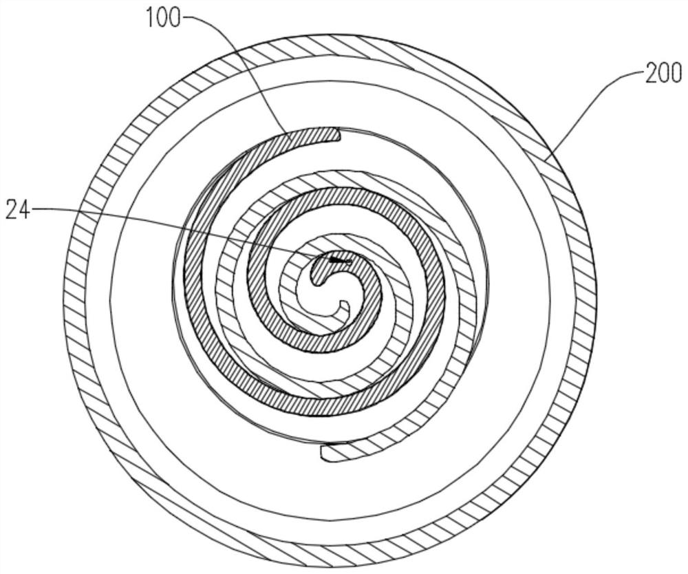 Scroll disc structure and carbon dioxide compressor