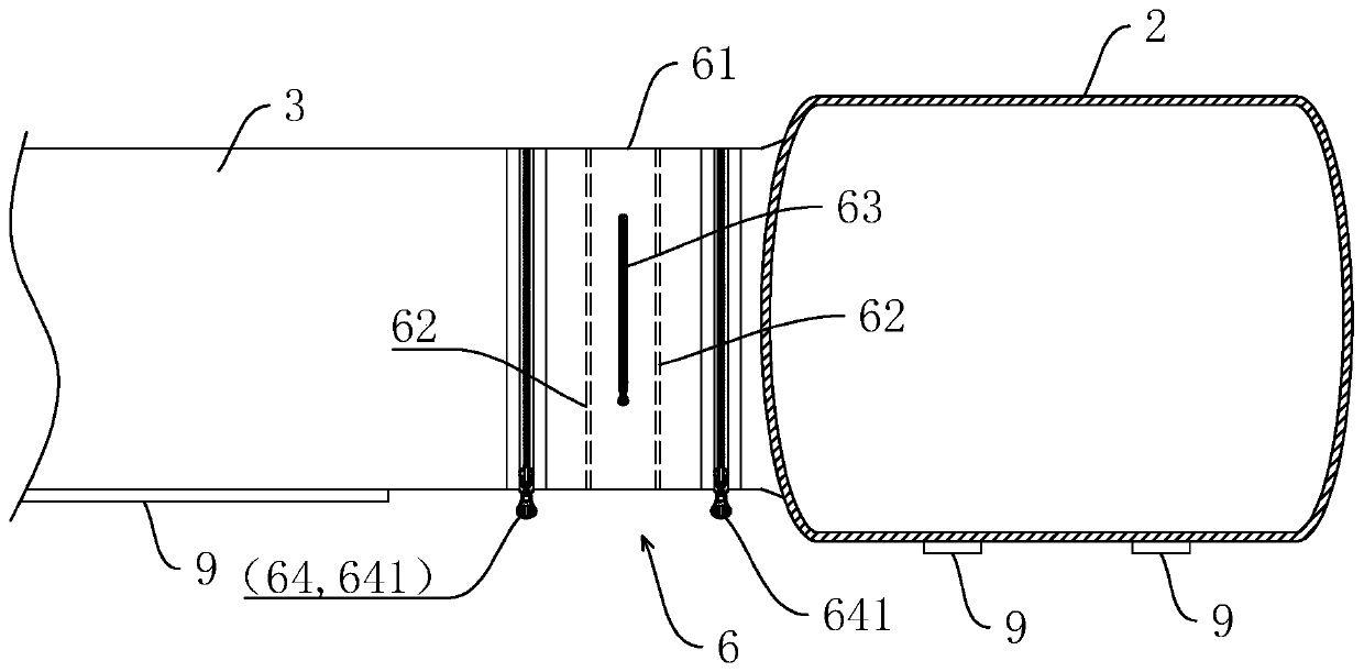 Socks air duct system used in factory and installation method of socks air duct system