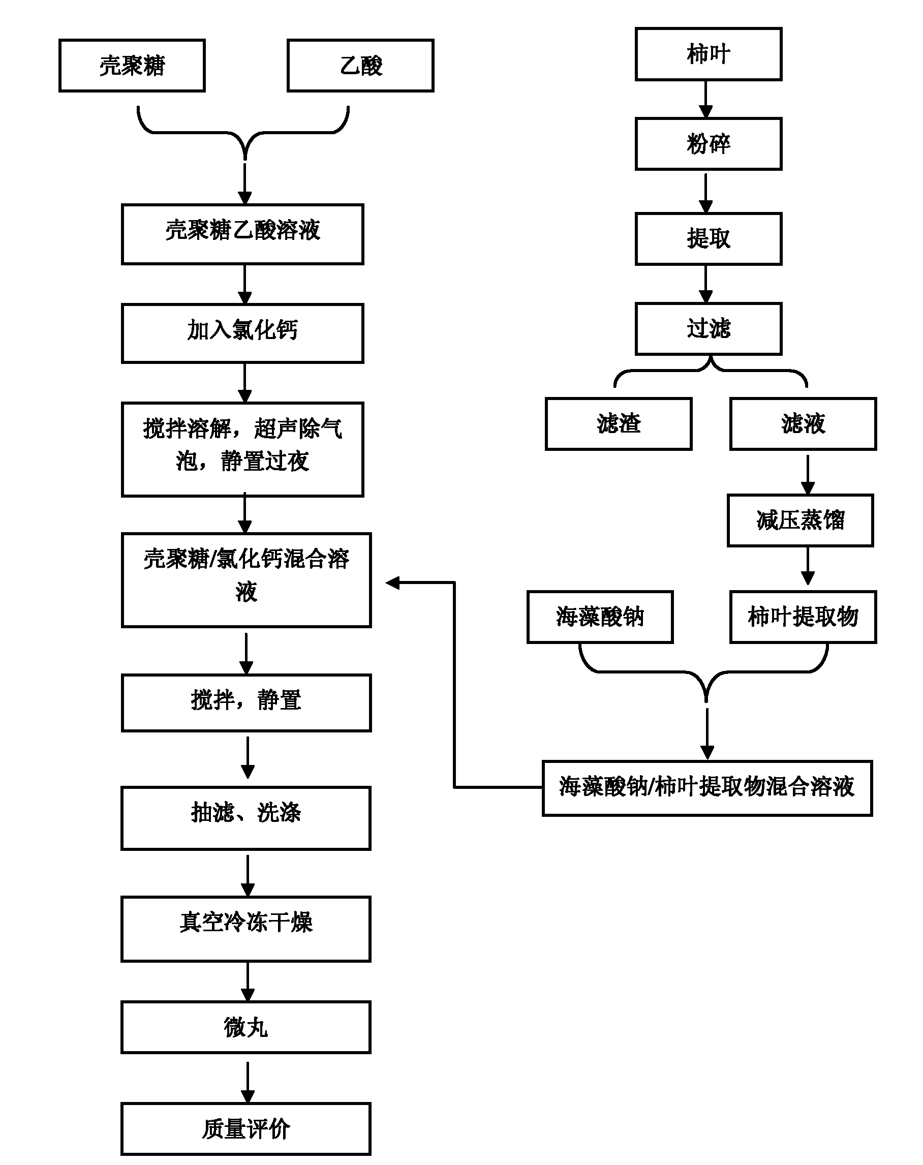 Persimmon leaf general flavone sustained-release micropills and preparation method thereof