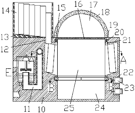 Indoor smokeless pizza oven capable of automatically adding firewood