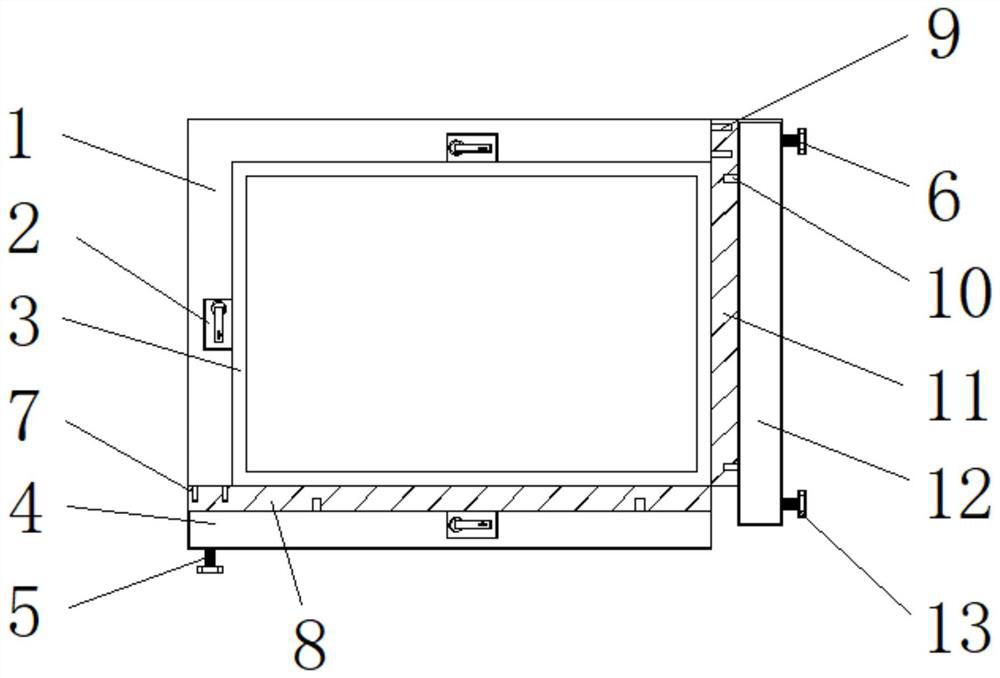 Clamp with double positioning structures for computer equipment machining