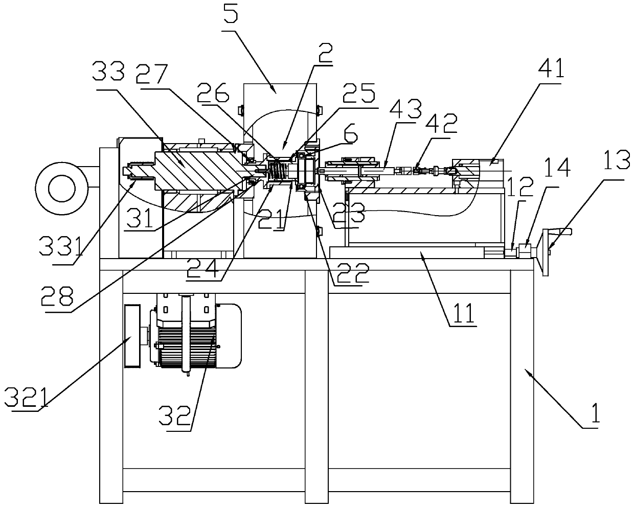 Test equipment of truck or automobile clutch bearings