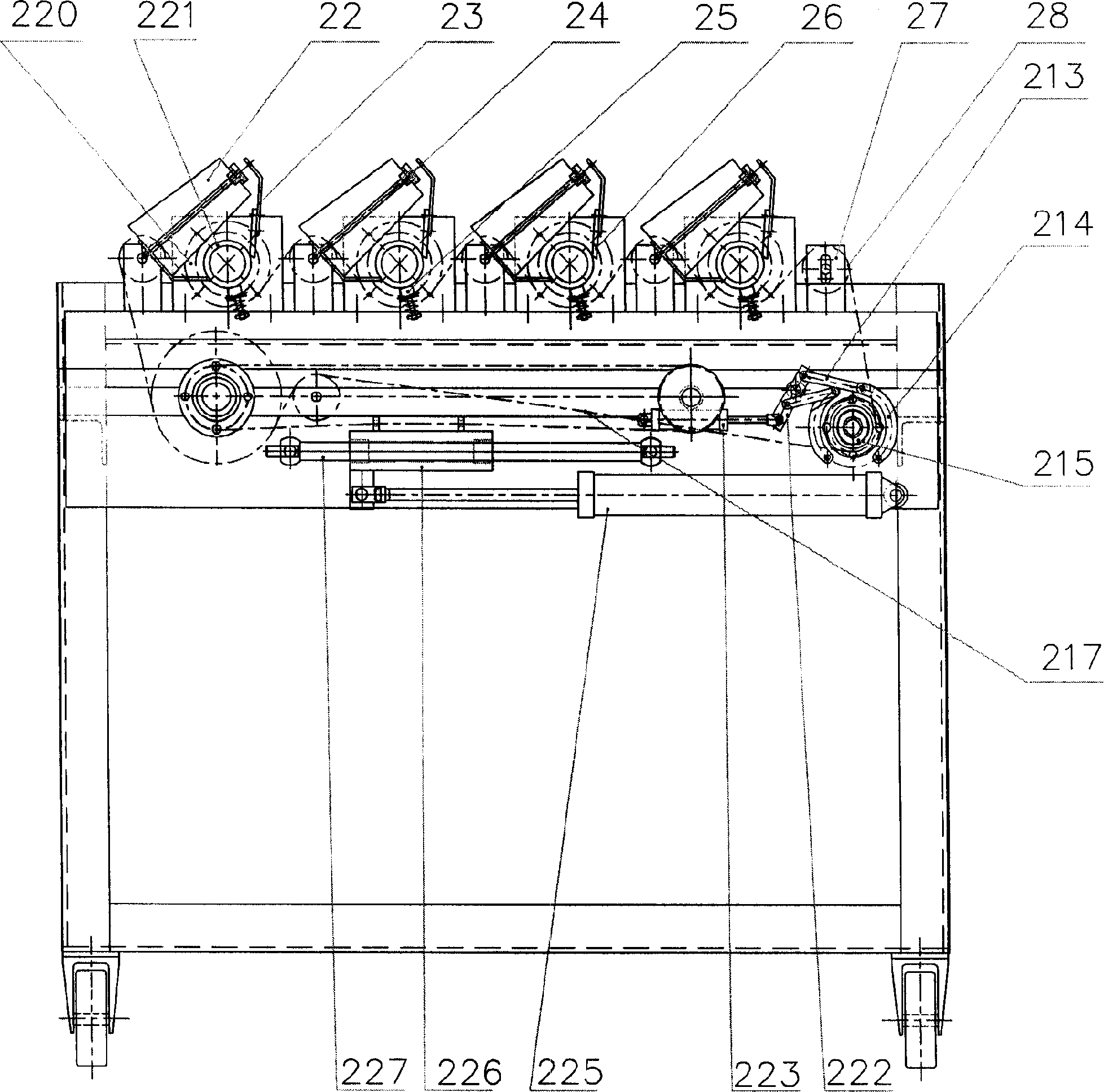 Full automatic sausage segment binding machine