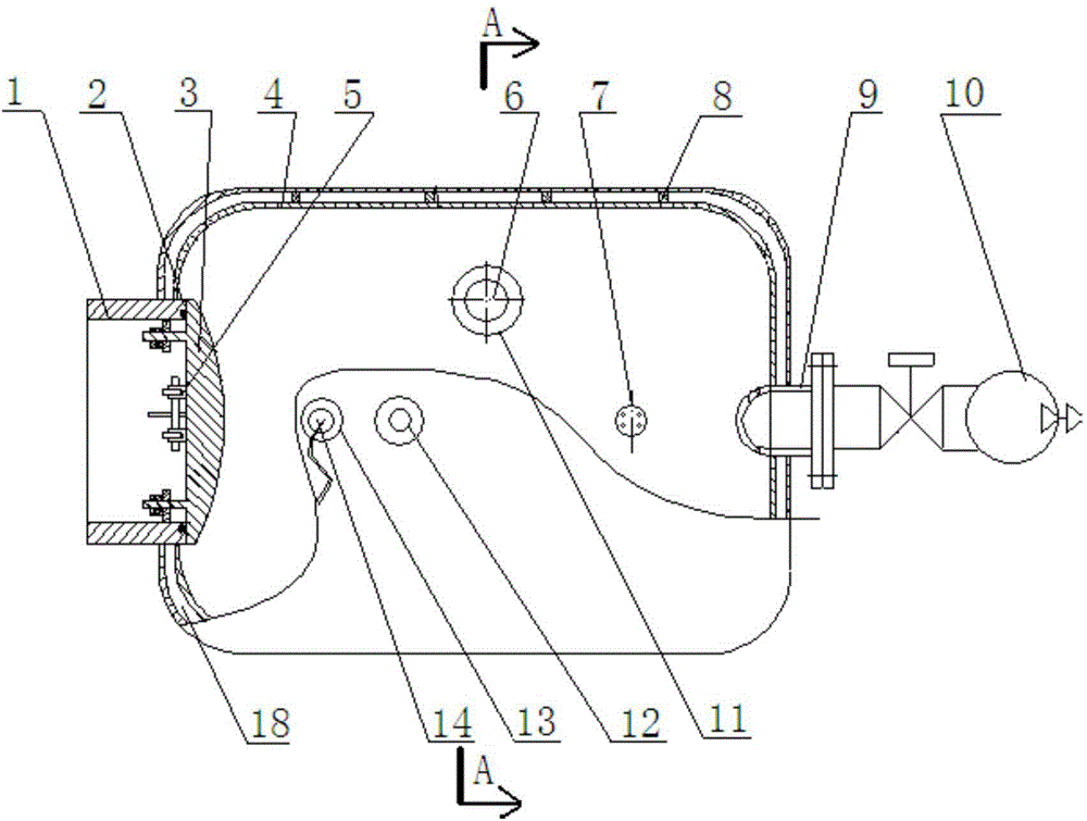 Internal explosion experiment based test method for quantitative evaluation on thermobaric effect of thermobaric explosive