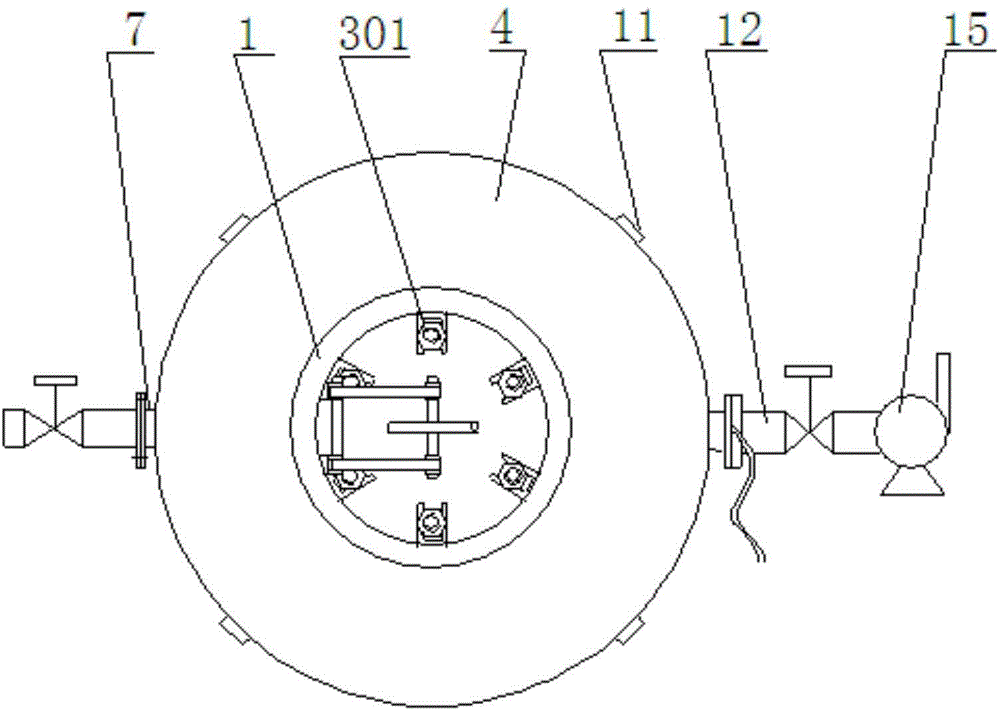 Internal explosion experiment based test method for quantitative evaluation on thermobaric effect of thermobaric explosive