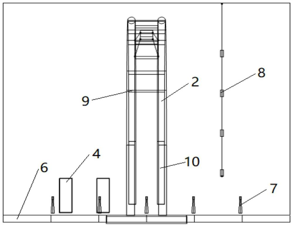 Temperature measuring device for simulating residential area bituminous pavement heat island effect