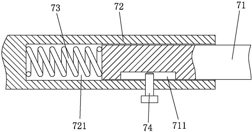 Cutting device of horizontal fabric cutting machine