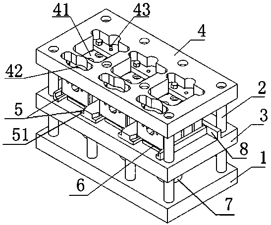 Engine cylinder head combination fixture processing jig and application method thereof