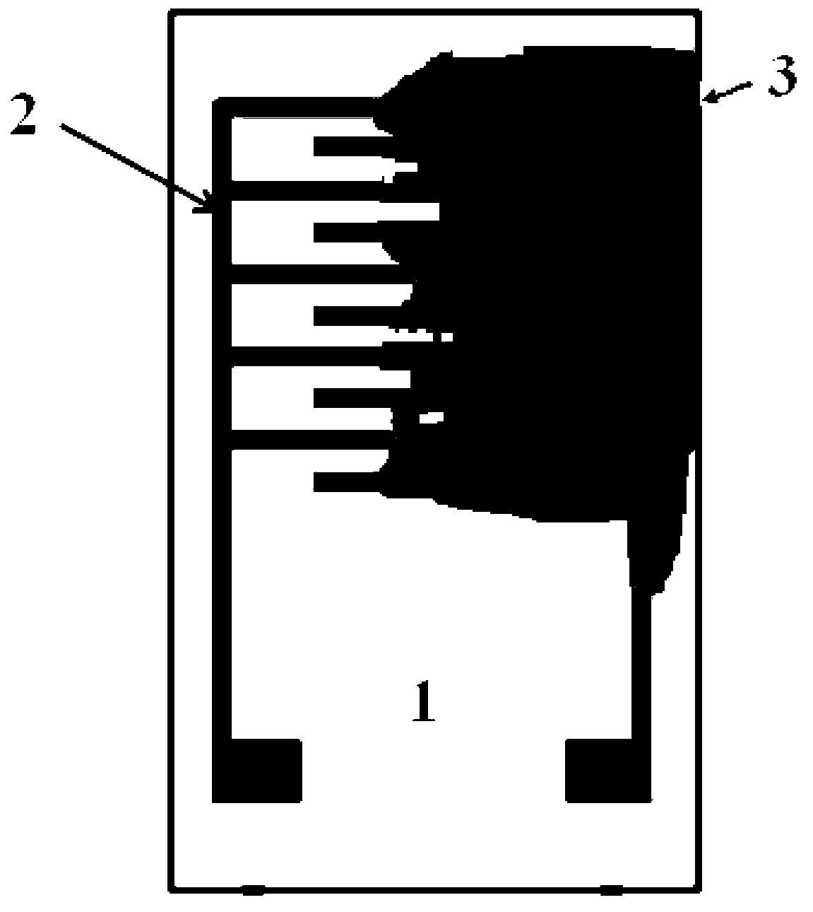 Moisture-sensitive sensor based on potassium tantalite sensitive membrane and preparation method thereof