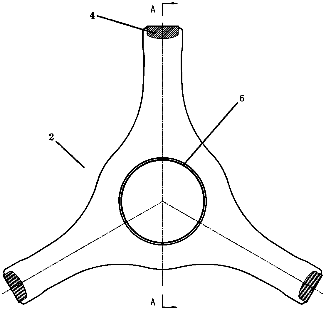 Three-post insulator of GIL