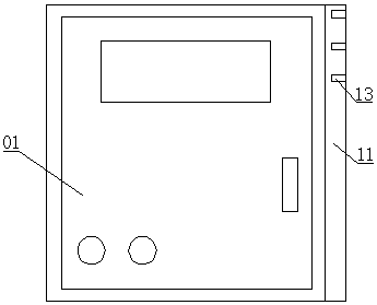 Novel control cabinet connection device