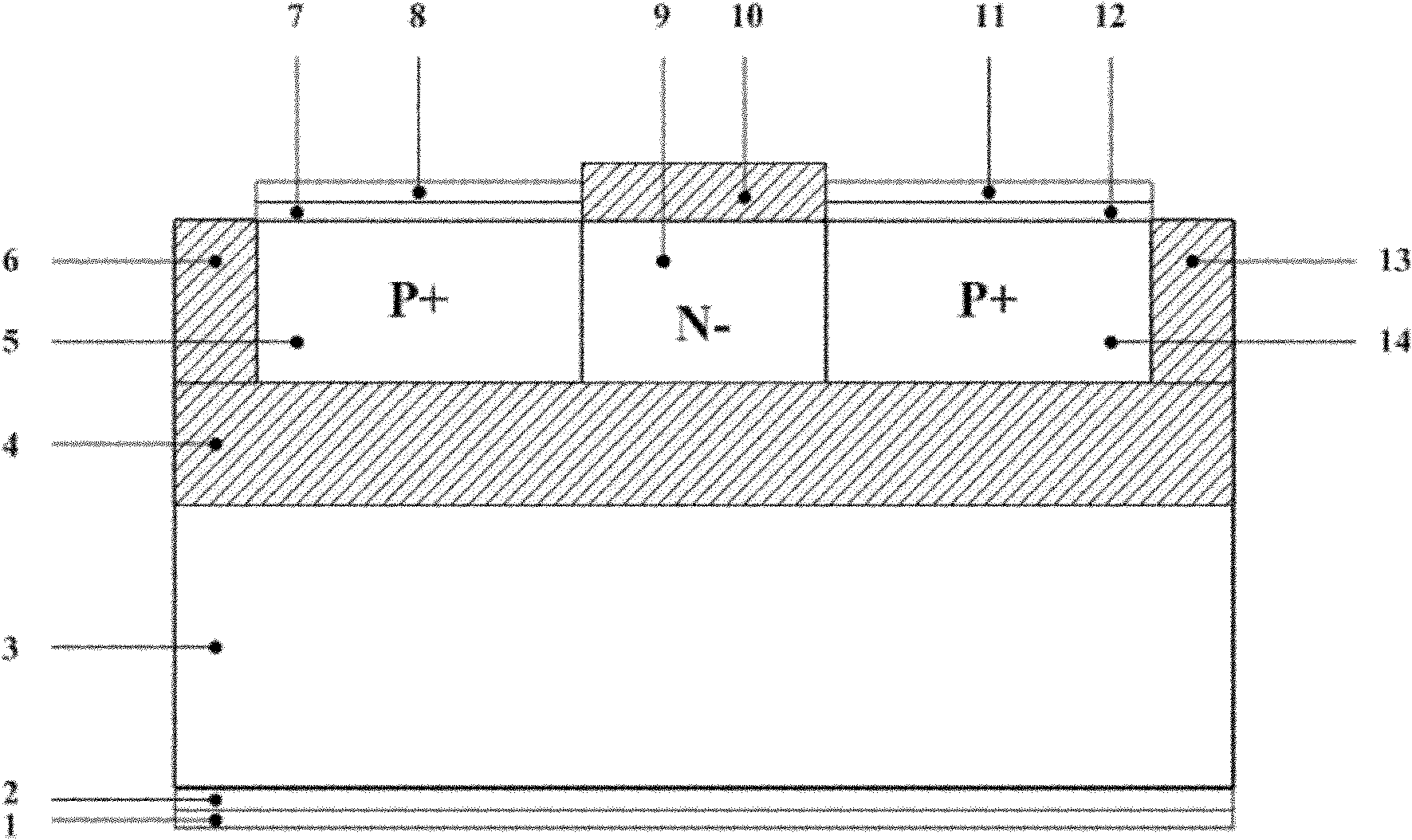 PMOS radiation dosimeter based on silicon on insulator