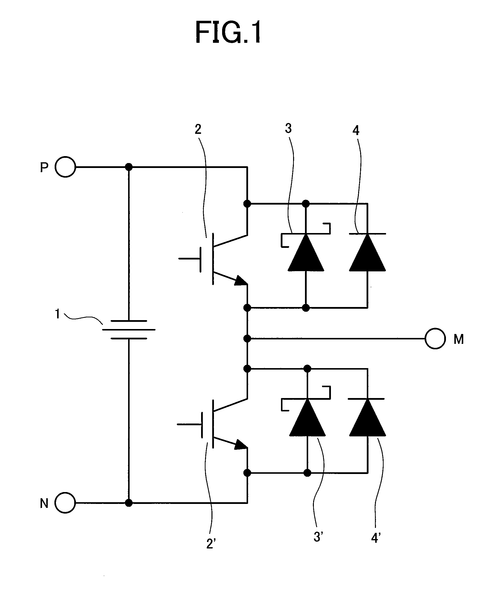 Circuit arrangement having a free-wheel diode