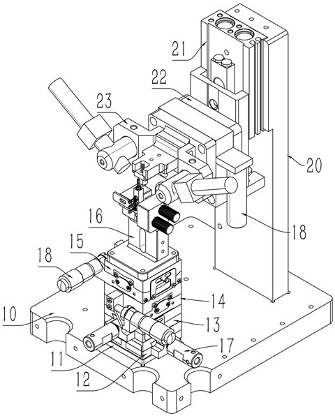 A coupling device for light emitting and receiving components