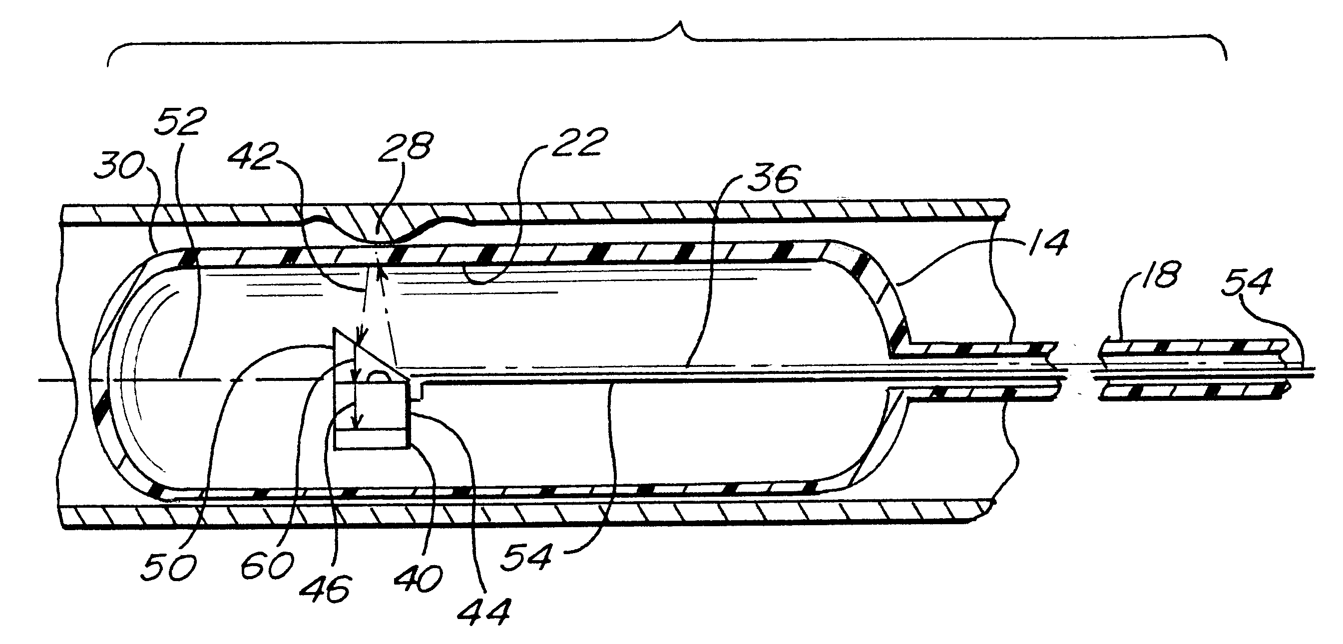 Temperature measuring balloon