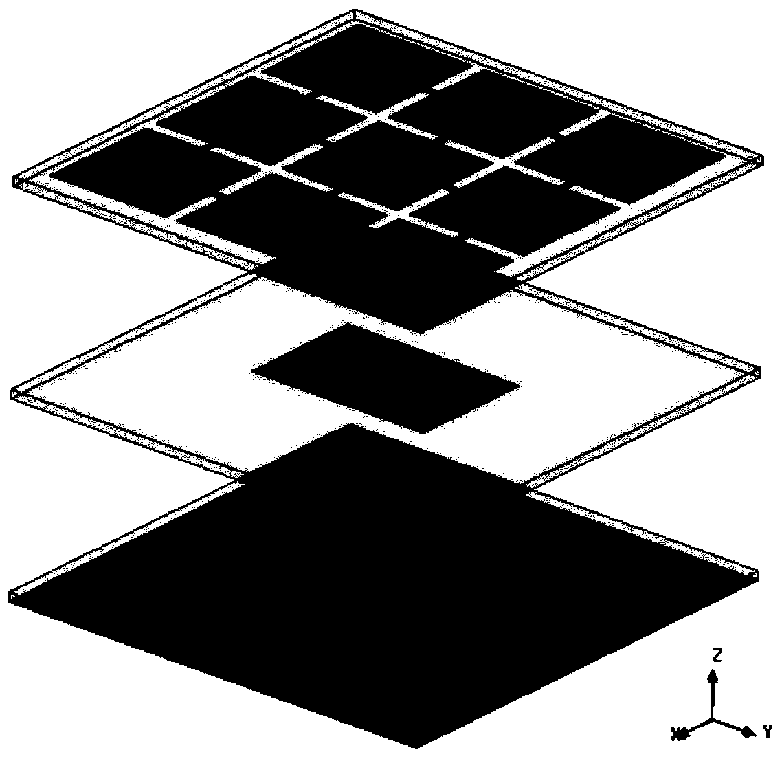 Directional diagram reconfigurable pixel antenna optimization method based on built-in multi-port algorithm