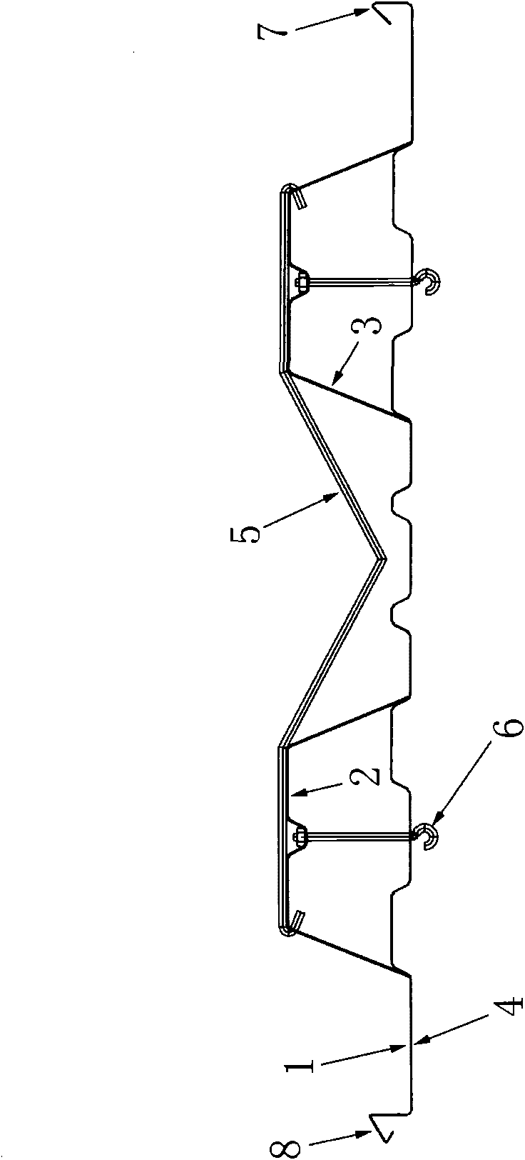 Profiled steel sheet