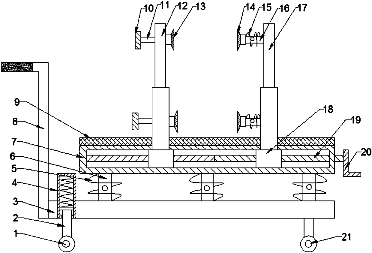 Building glass transportation device facilitating loading