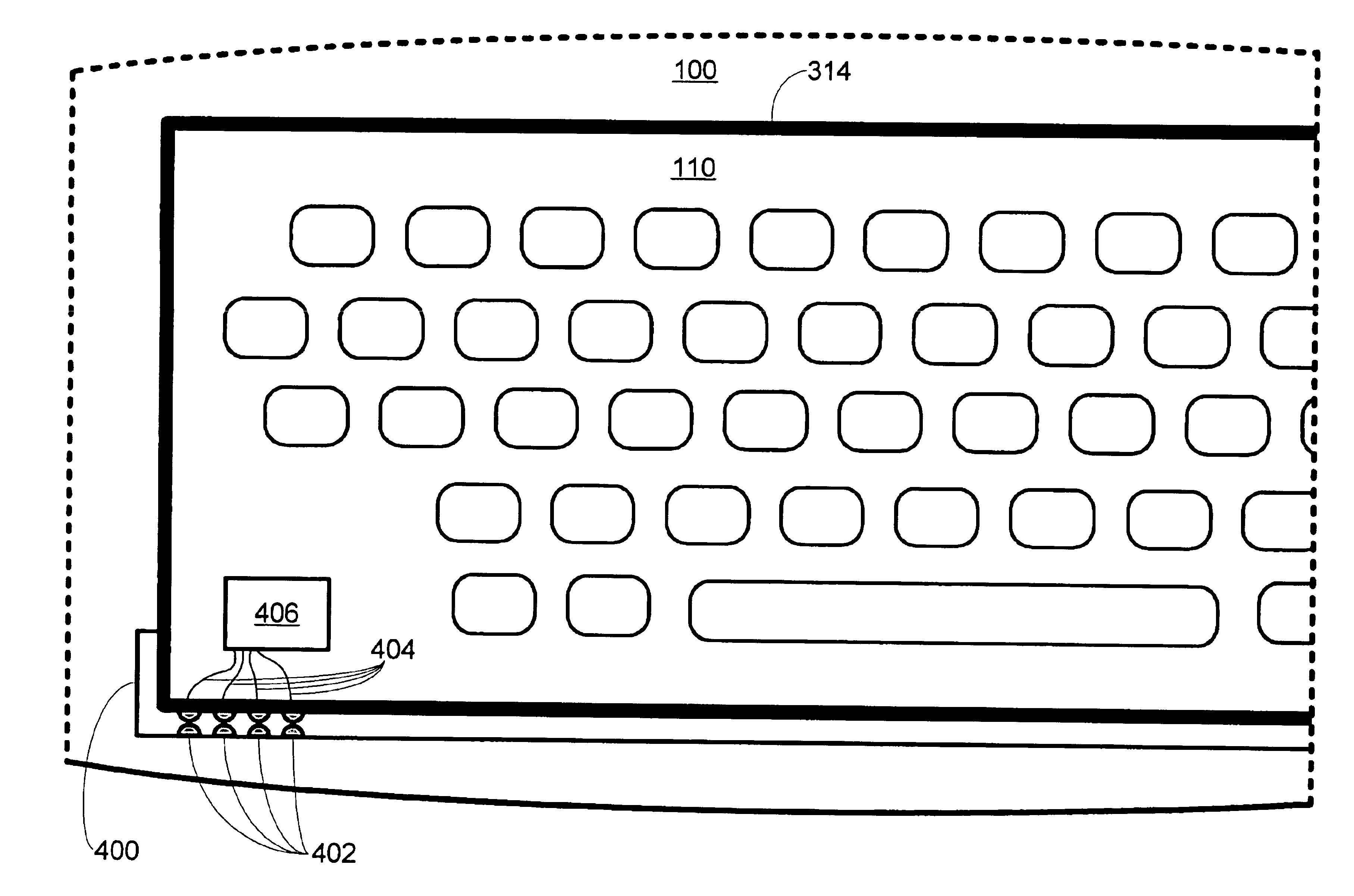 Method and system for using a keyboard overlay with a touch-sensitive display screen