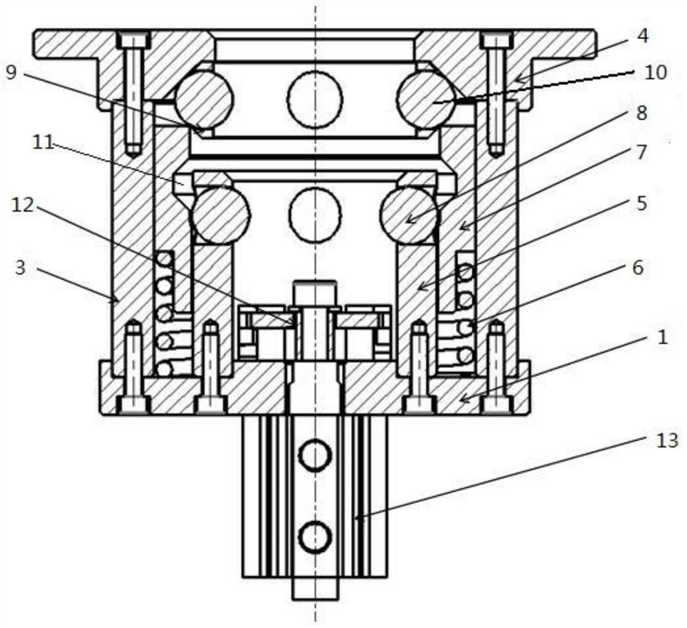 Zero-point positioner structure for production assembly line