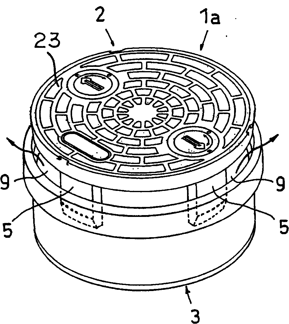 Pressure releasing type box and manhole cover