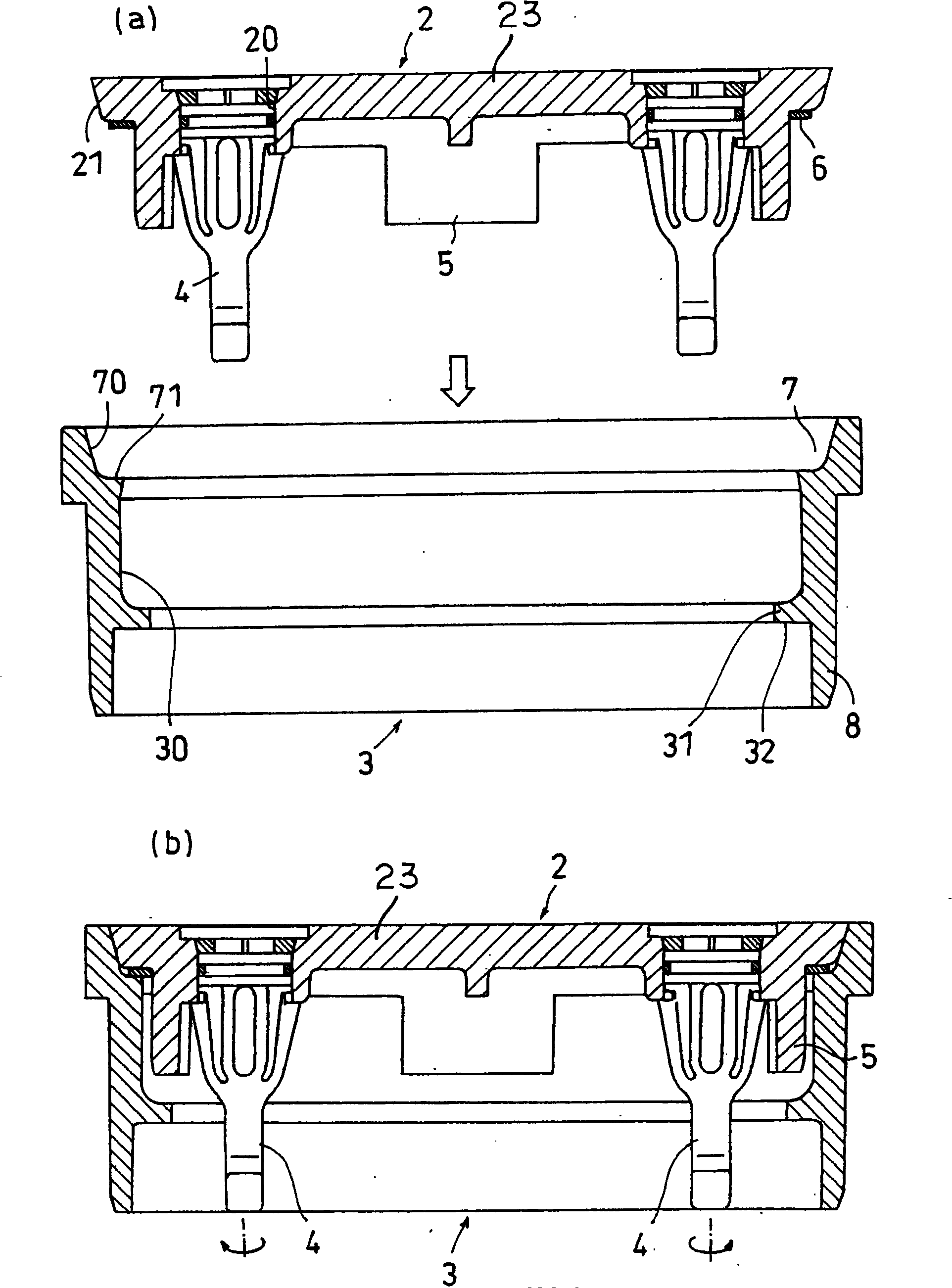 Pressure releasing type box and manhole cover