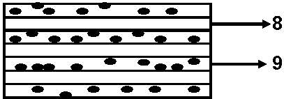 Micro-nano multilayer polymer geomembrane as well as preparation method and device thereof