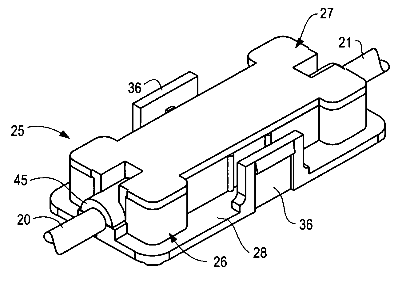 Junction box for output wiring from solar module and method of installing same