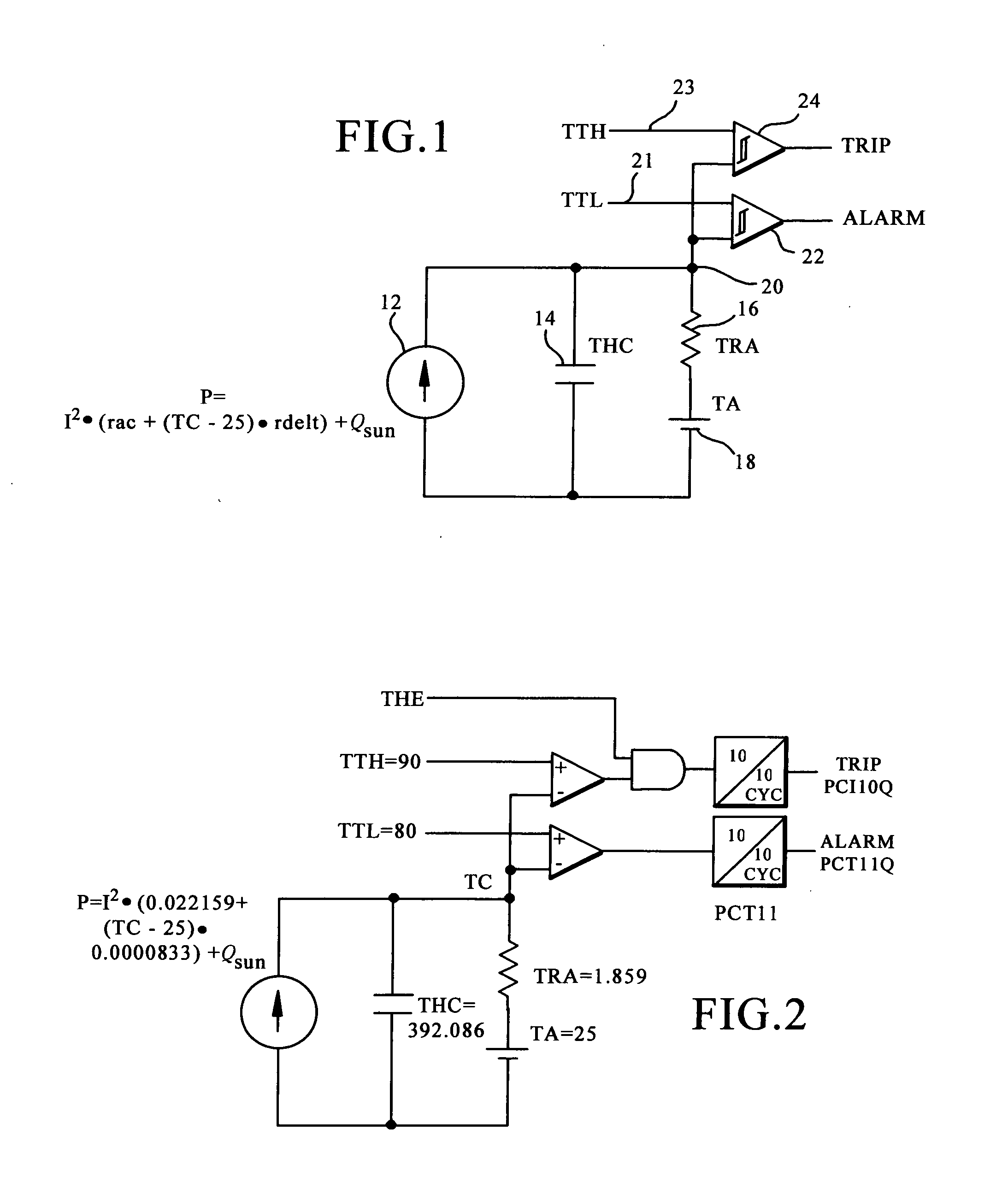 Distance protective relay using a programmable thermal model for thermal protection