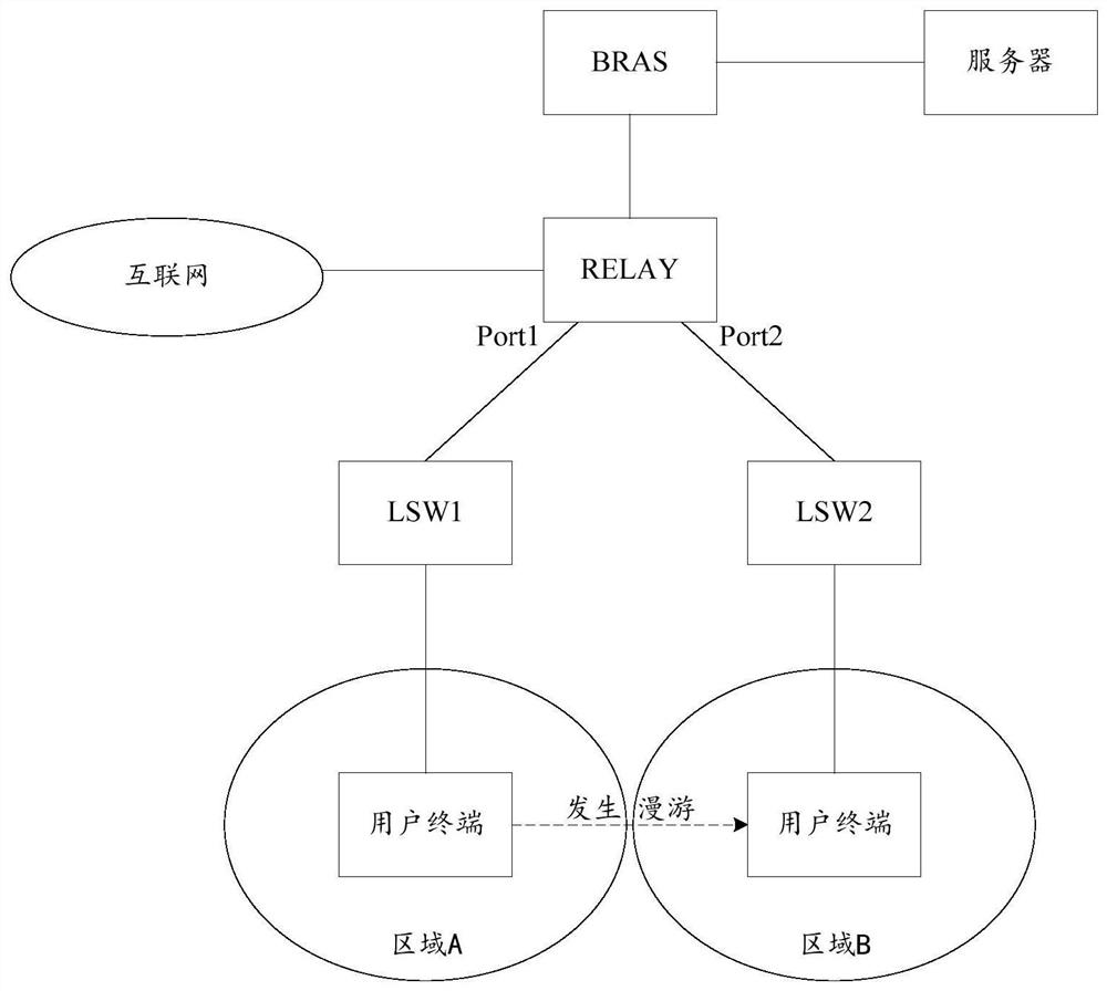 Networking control method, device and bras based on ipoe