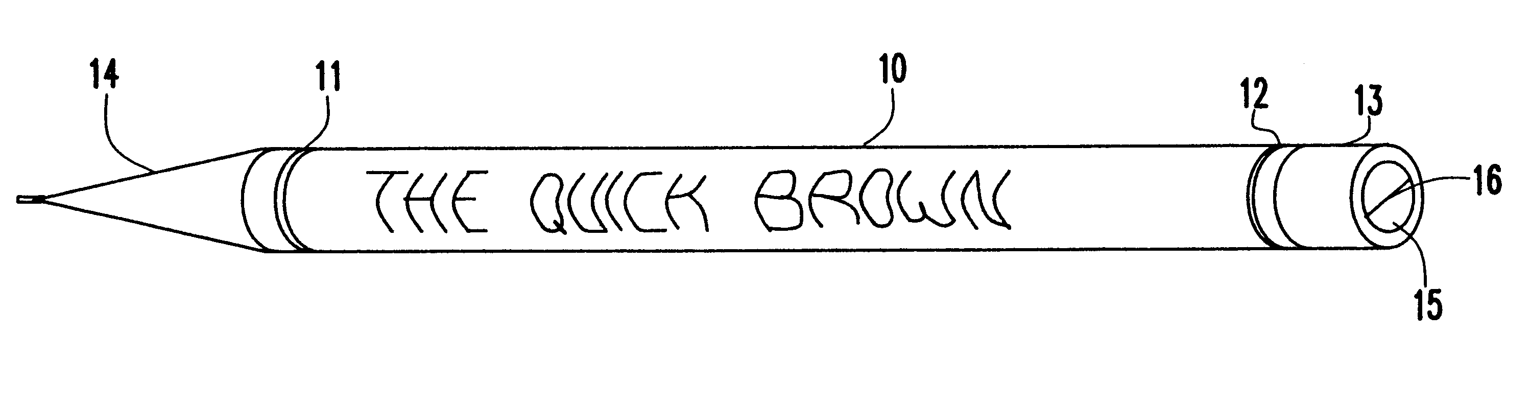 Dynamic cylindrical display for pen-sized computing