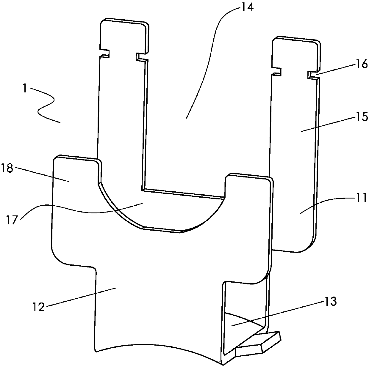 Pilot valve fixing structure and four-way switching valve