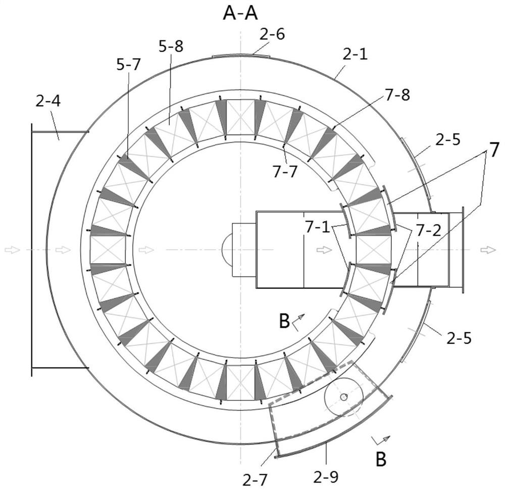 Rotary drum type VOC adsorption machine