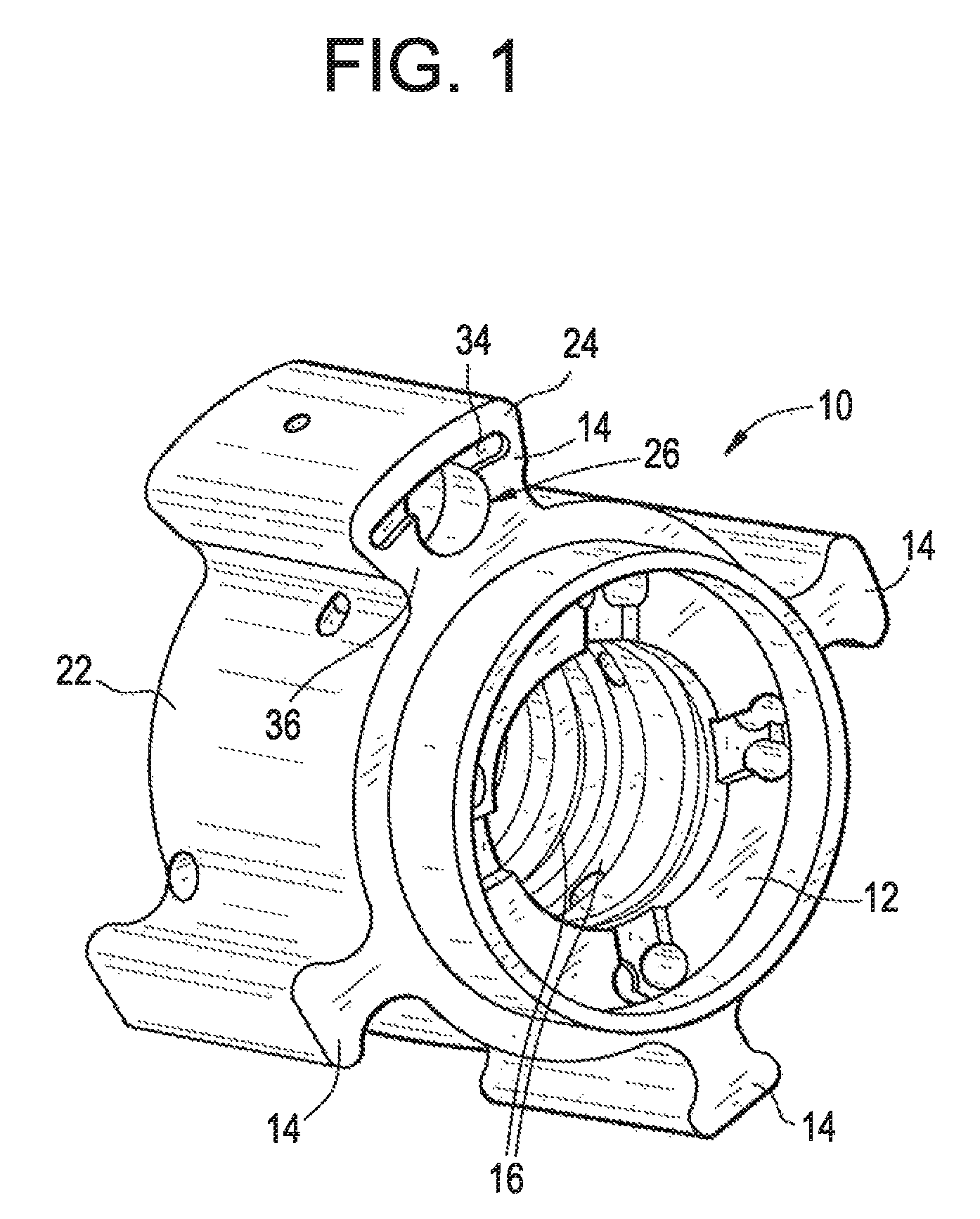 Centering slot for internal combustion engine