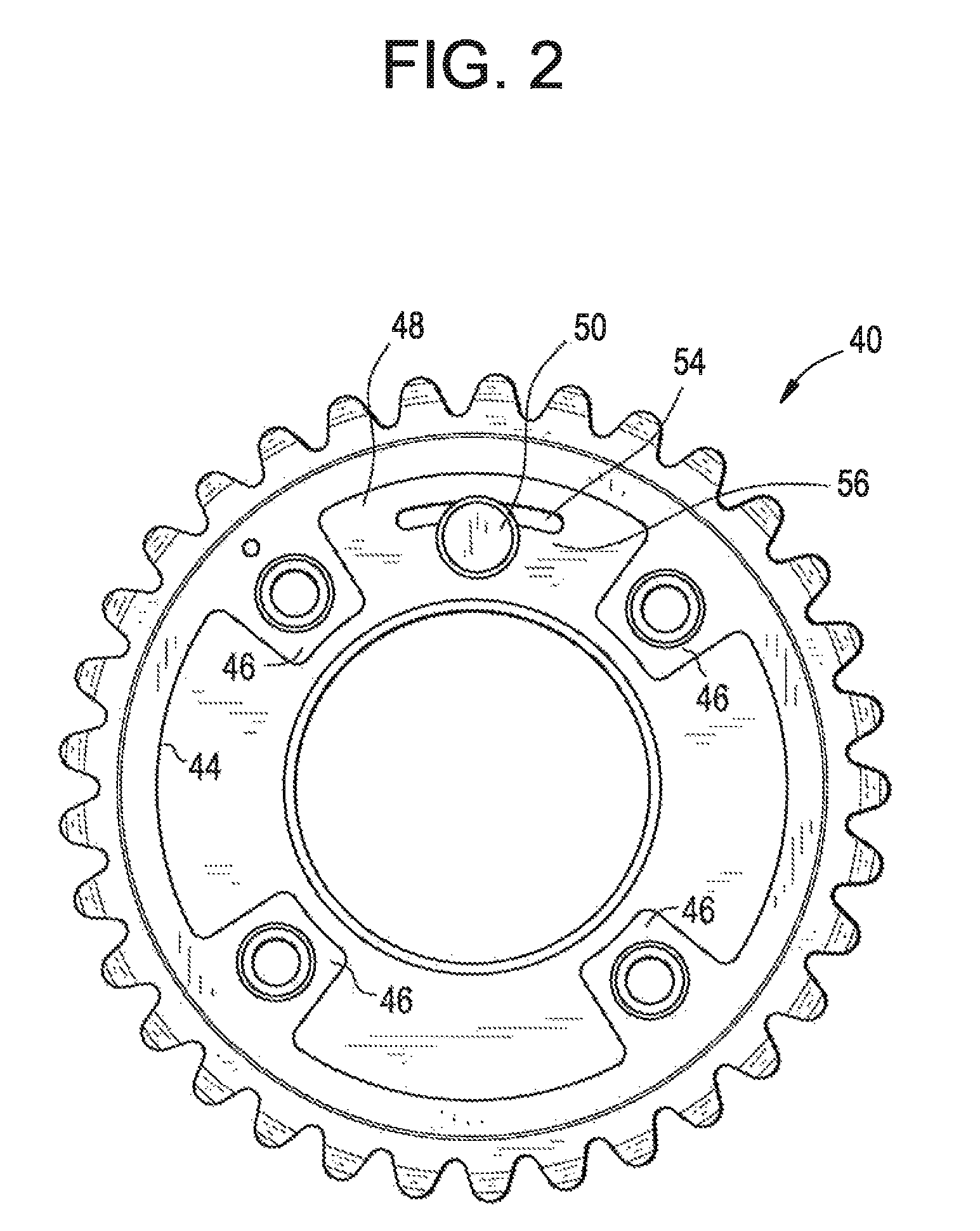 Centering slot for internal combustion engine