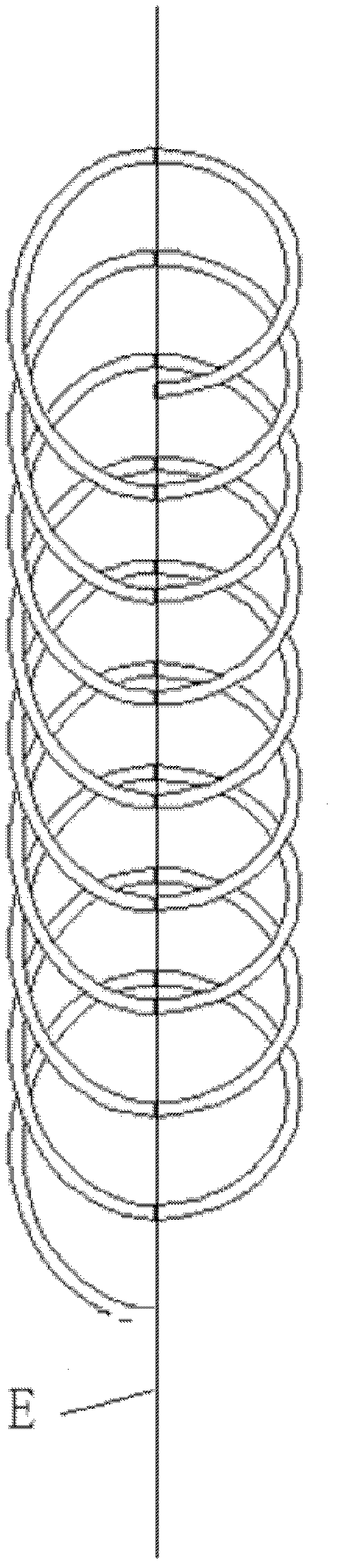 Lateral pressure spiral spring and sealing ring with same